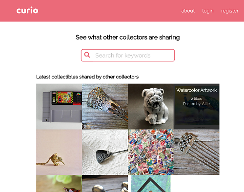 Curio screen shot